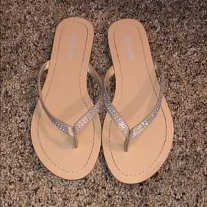 David’s Bridal Rhinestone Flip-Flops